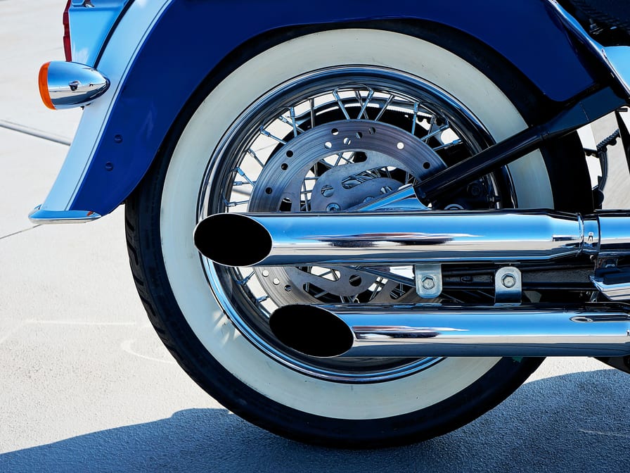 Royal Enfield original silencer — stock, taken off