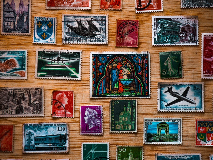 Indian stamp collection — 1950s to 1990s, in albums